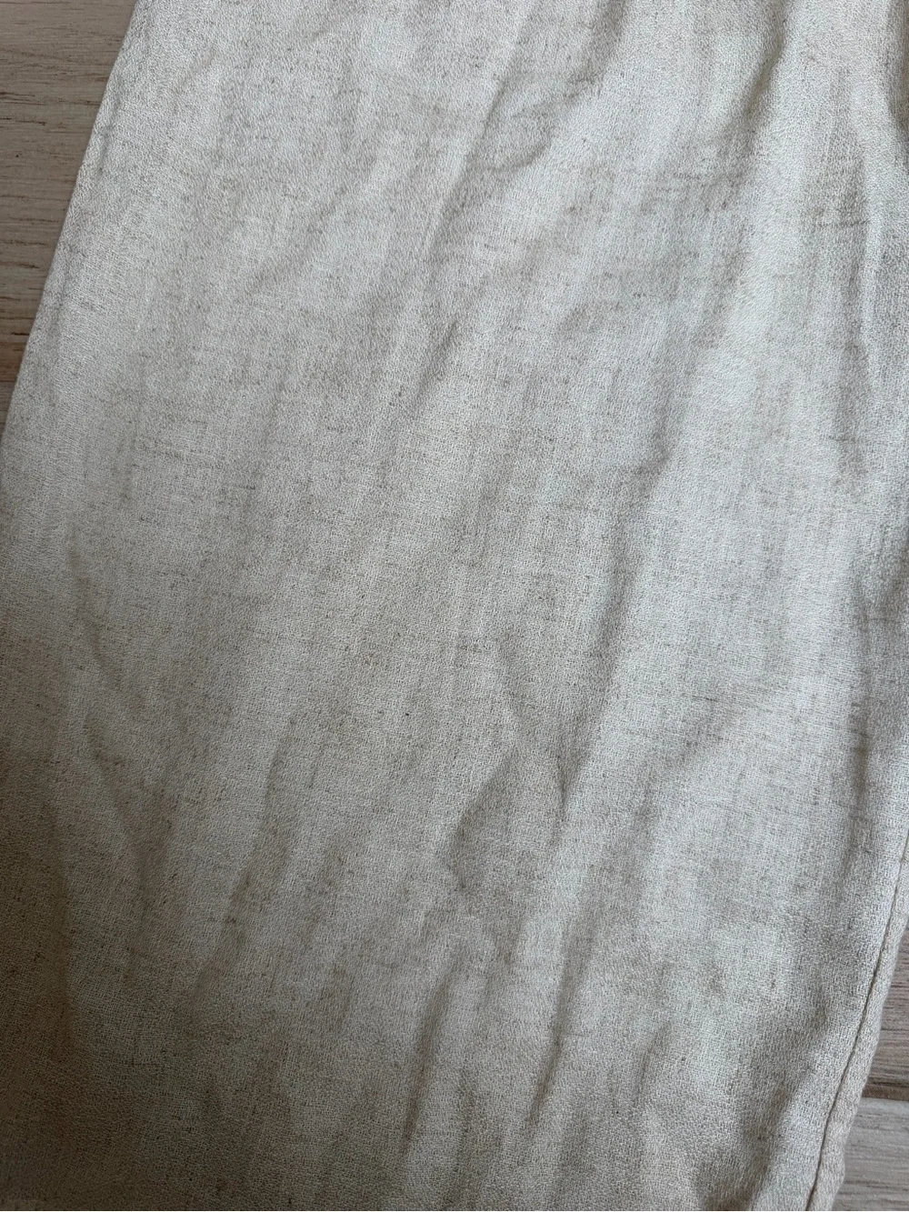 Zara Wide Leg Pants in Light Beige